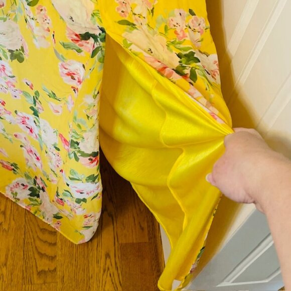 Adrianna Papell Garden Florals Chiffon Maxi Formal Dress NEW NWT Size 0 - Picture 5 of 10